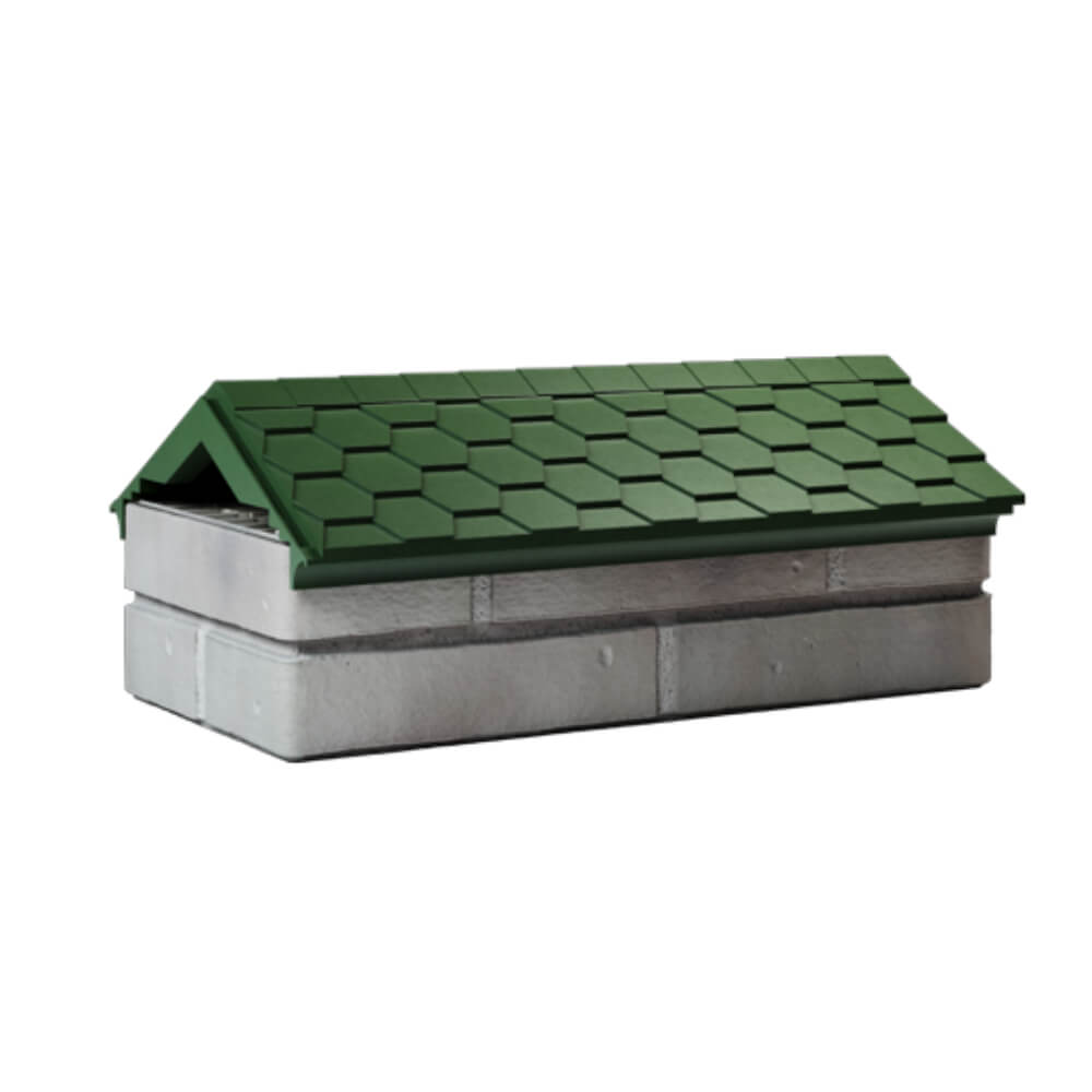 Парапет Zking Эверест Зеленый с посадкой на 1 кирпич (200/225/255мм) Владимир фото