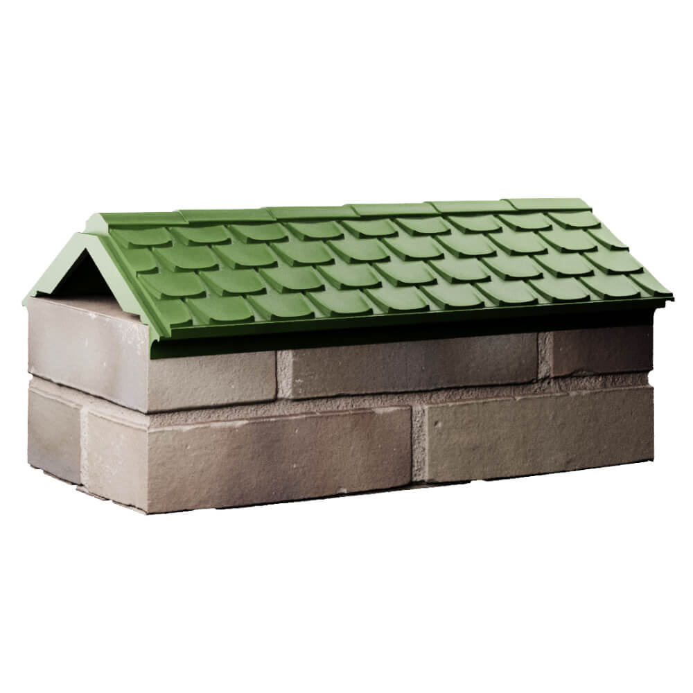 Парапет Zking Эльбрус Зеленый с посадкой на 1 кирпич (255мм) Владимир фото