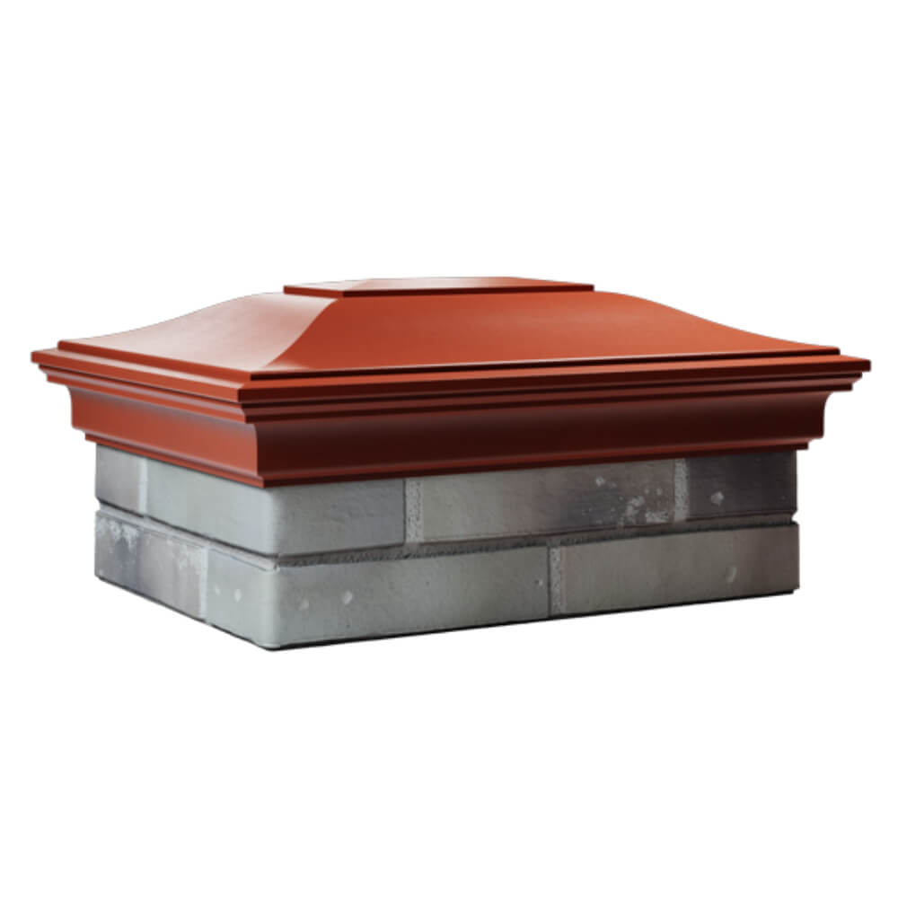 Колпак Zking Монблан Красный на столб 2х1.5 кирпича (515х385мм) в Владимире фото