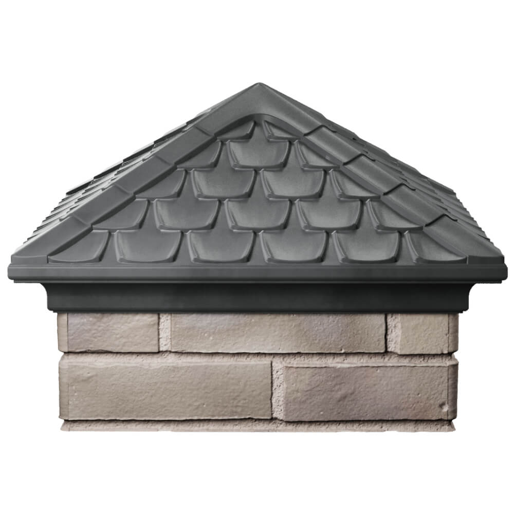 Колпак Zking Эльбрус Серый на столб 1.5х1.5 кирпича (385х385мм) Владимир фото