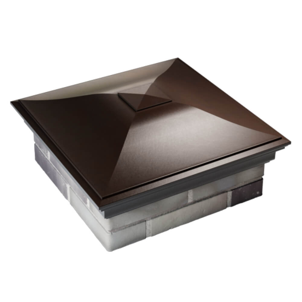 Колпак Zking Монблан Коричневый на столб 2х2 кирпича (515х515мм) Владимир фото