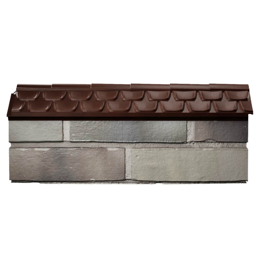 Парапет Zking Эльбрус Коричневый с посадкой на 0.5 кирпича (130мм) в Владимире фото