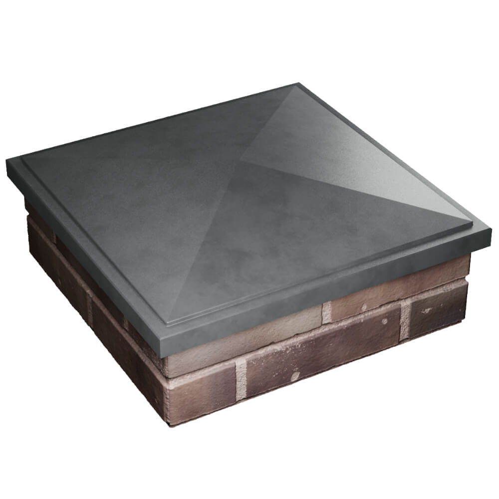 Колпак Zking БонаМоно Серый на столб 2х2 кирпича (515х515, 530х530мм) в Владимире фото