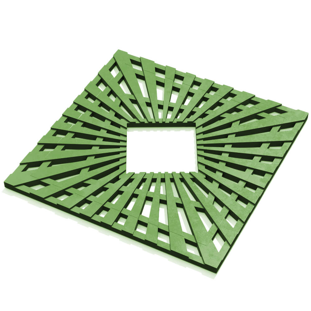 Приствольная решетка для дерева ZKING ATMOSPHERE 1.2х1.2м Зеленая в Владимире фото