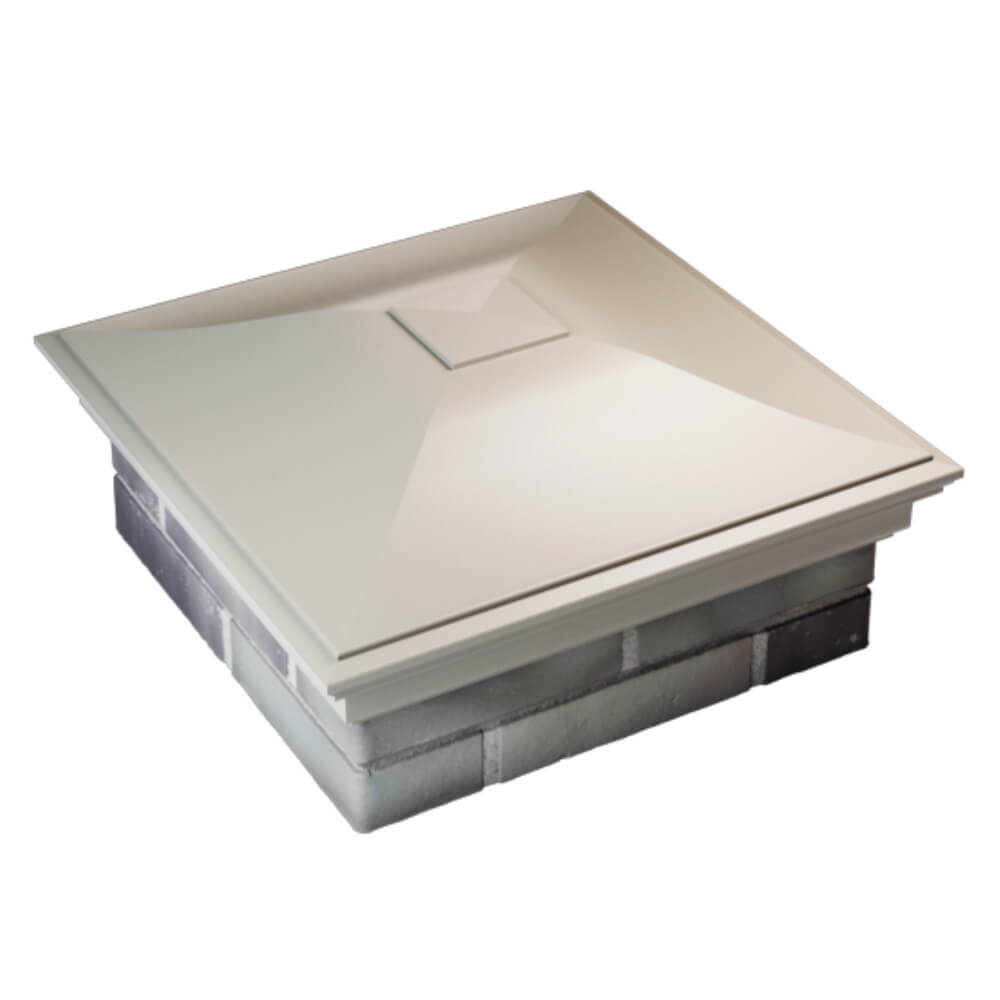 Колпак Zking Монблан Бежевый на столб 2х2 кирпича (515х515мм) Владимир фото