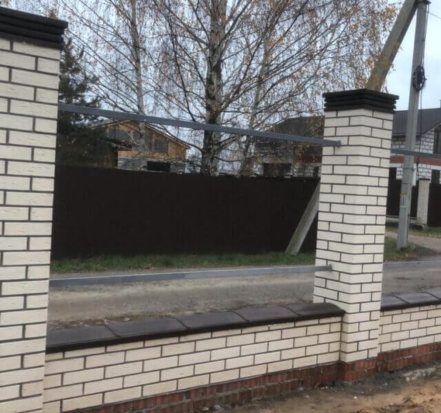 Колпак Zking Бона ХайТек Коричневый на столб 1.5х1.5 кирпича (385х385мм) в Владимире фото