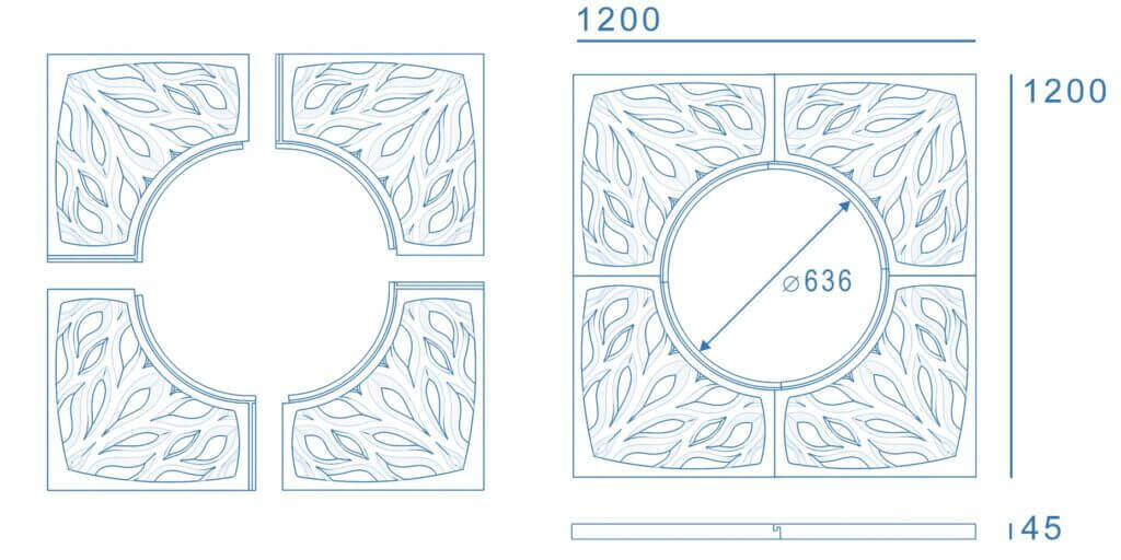 Приствольная решетка для дерева ZKING CRUST 1.2х1.2м Черная в Владимире фото