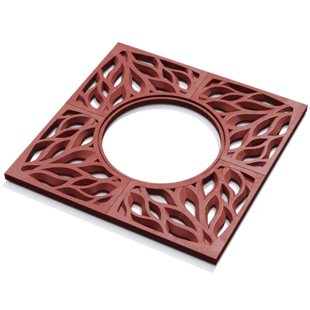 Приствольная решетка для дерева ZKING CRUST 1.2х1.2м Красная в Владимире фото