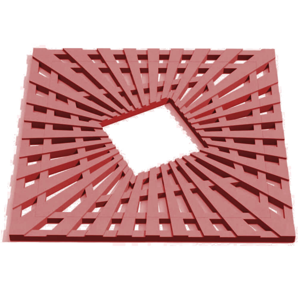 Приствольная решетка для дерева ZKING ATMOSPHERE 1.2х1.2м Красная Владимир фото