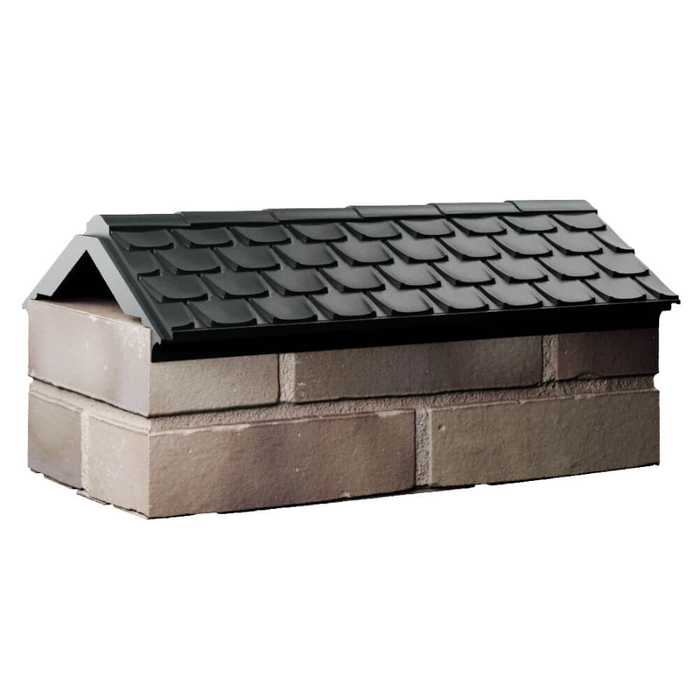 Парапет Zking Эльбрус Черный с посадкой на 1 кирпич (255мм) Владимир фото