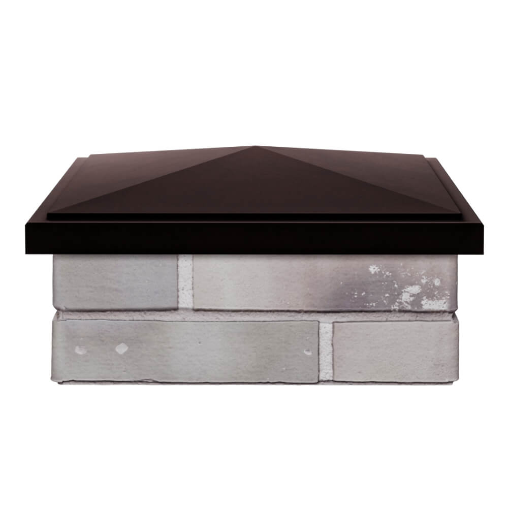 Колпак Zking БонаМоно Коричневый на столб 1.5х1.5 кирпича (385х385, 400х400мм) Владимир фото