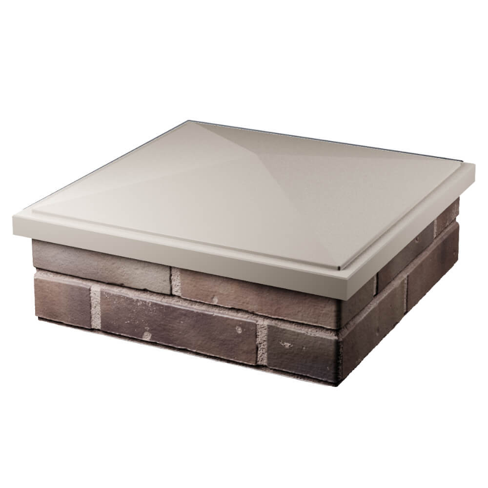 Колпак Zking БонаМоно Бежевый на столб 2х2 кирпича (515х515, 530х530мм) в Владимире фото