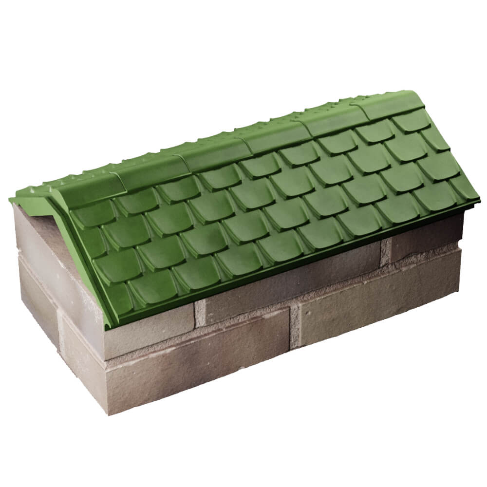 Парапет Zking Эльбрус Зеленый с посадкой на 1 кирпич (255мм) в Владимире фото