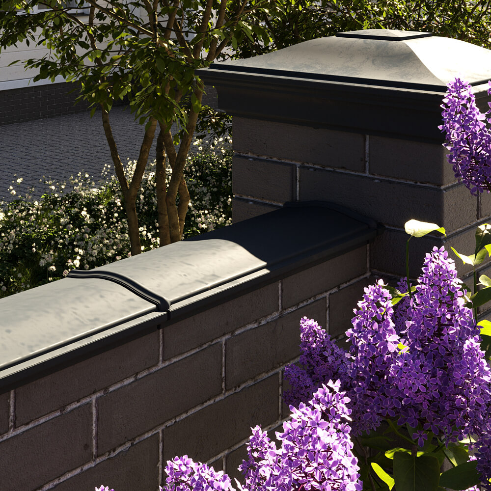 Парапет Zking Монблан Черный посадка на 0.5 кирпича (130мм) в Владимире фото