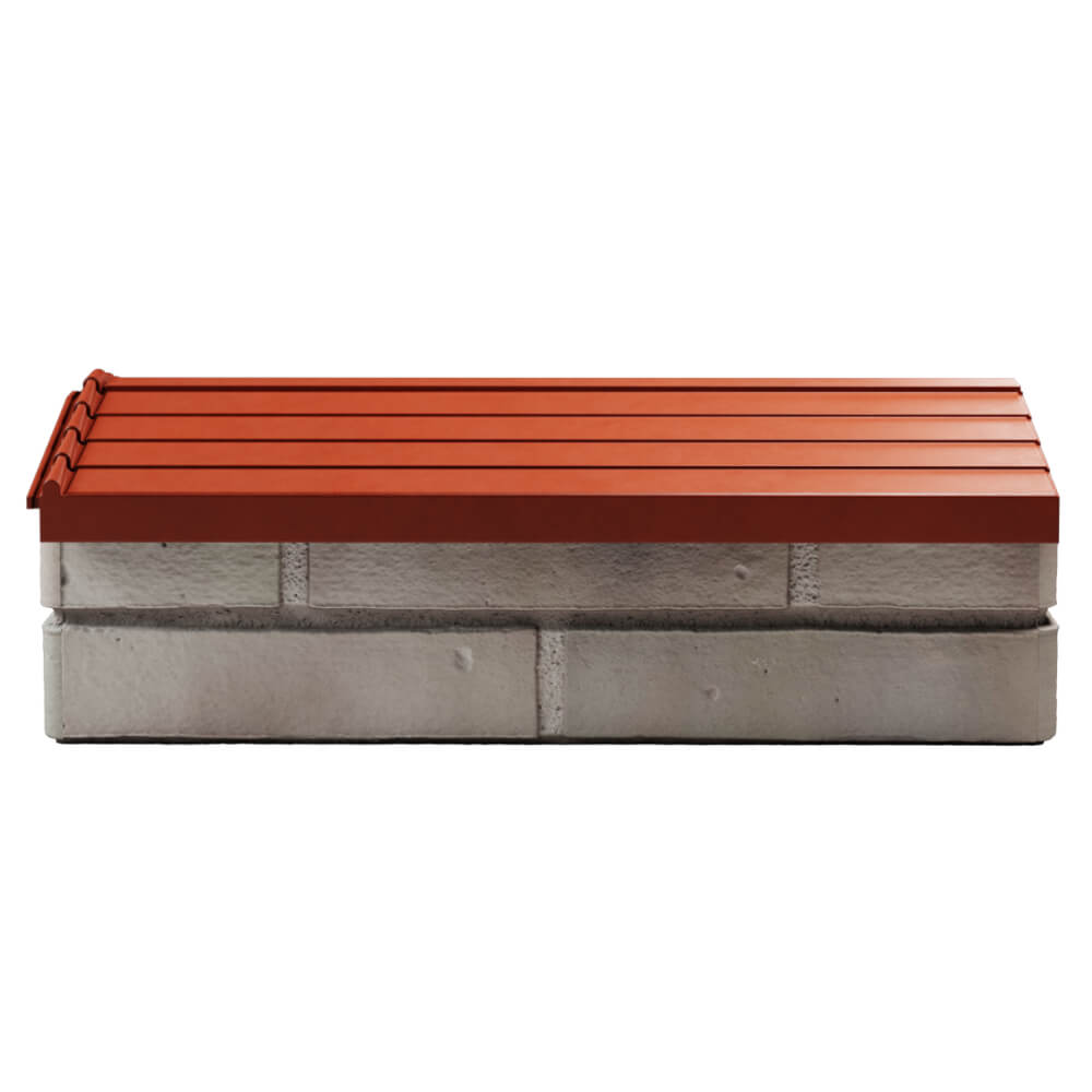 Парапет Zking Бона ХайТек Красный с посадкой на 1 кирпич (200/225/255мм) в Владимире фото