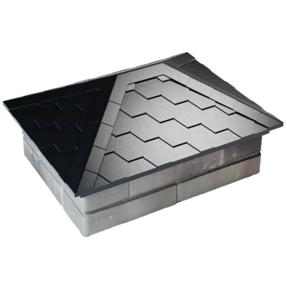 Колпак Zking Эверест Черный на столб 2х1.5 кирпича (520х390мм) Владимир фото