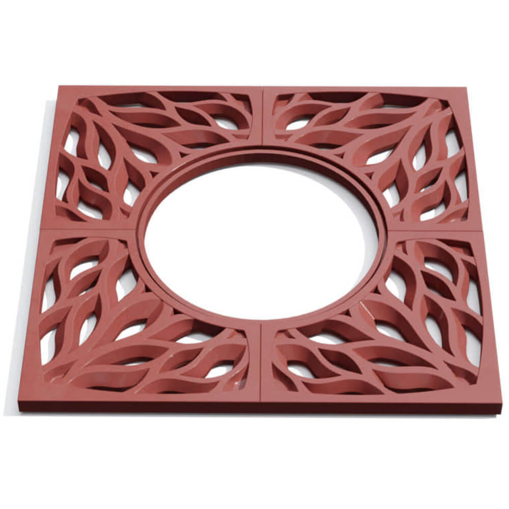 Приствольная решетка для дерева ZKING CRUST 1.2х1.2м Красная Владимир фото