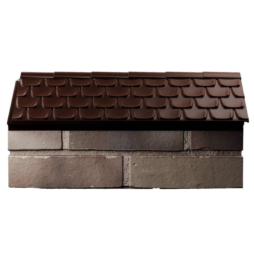 Парапет Zking Эльбрус Коричневый с посадкой на 1 кирпич (255мм) в Владимире фото