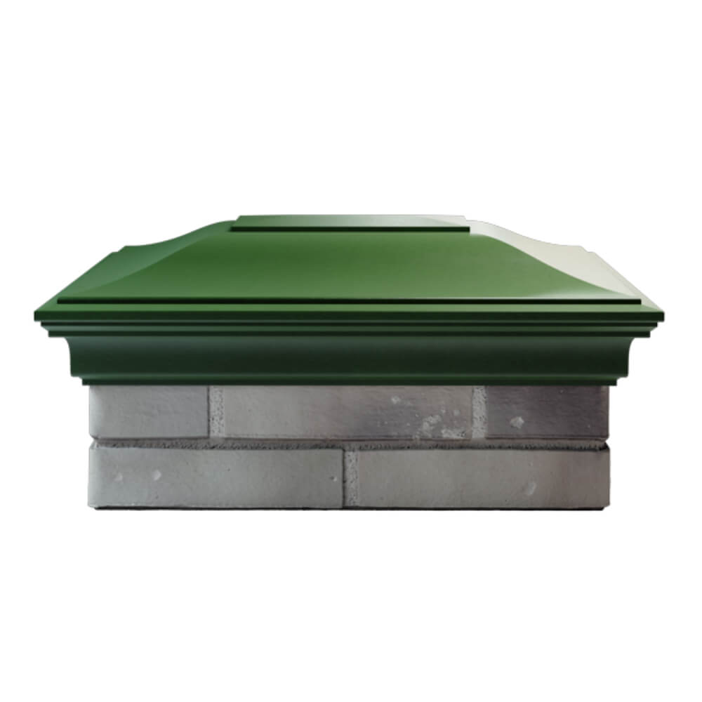 Колпак Zking Монблан Зеленый на столб 2х1.5 кирпича (515х385мм) в Владимире фото