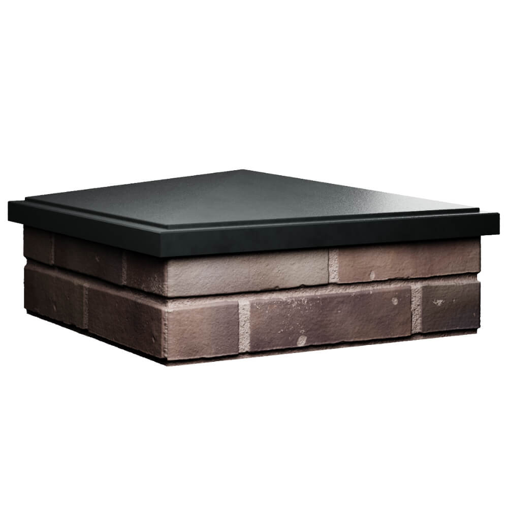 Колпак Zking БонаМоно Черный на столб 2х2 кирпича (515х515, 530х530мм) в Владимире фото