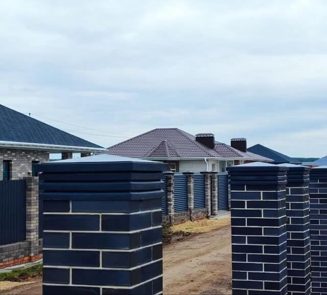 Колпак Zking Бона ХайТек Серый на столб 1.5х1.5 кирпича (385х385мм) в Владимире фото