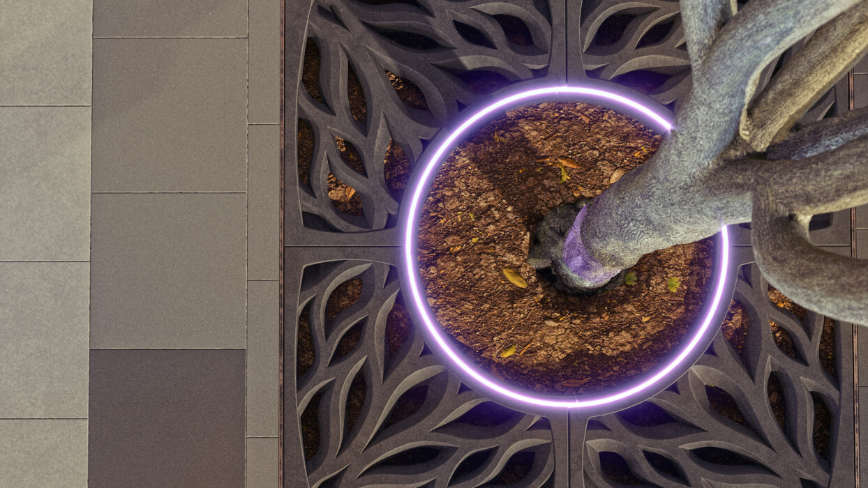 Приствольная решетка для дерева ZKING CRUST 1.2х1.2м Черная в Владимире фото