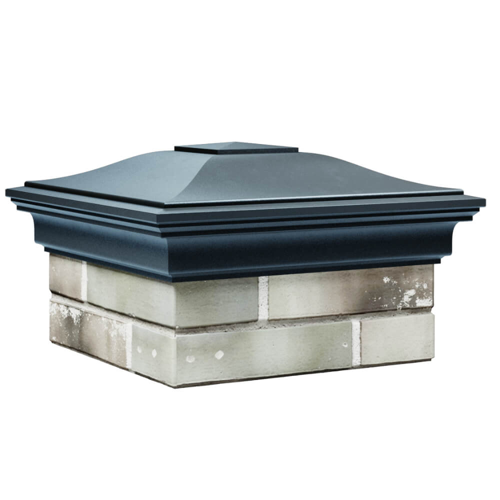 Колпак Zking Монблан Серый на столб 1.5х1.5 кирпича (385х385мм) в Владимире фото