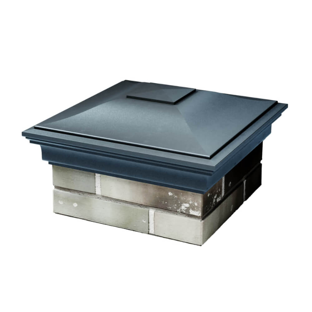 Колпак Zking Монблан Серый на столб 1.5х1.5 еврокирпича 0.7НФ (355х355мм) в Владимире фото