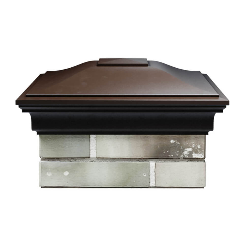 Колпак Zking Монблан Коричневый на столб 1.5х1.5 еврокирпича 0.7НФ (355х355мм) Владимир фото