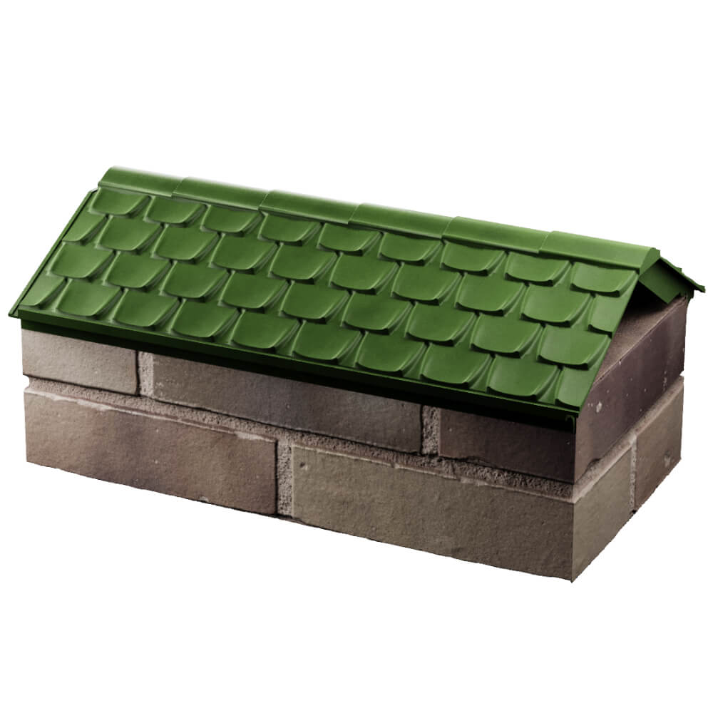 Парапет Zking Эльбрус Зеленый с посадкой на 1 кирпич (255мм) в Владимире фото