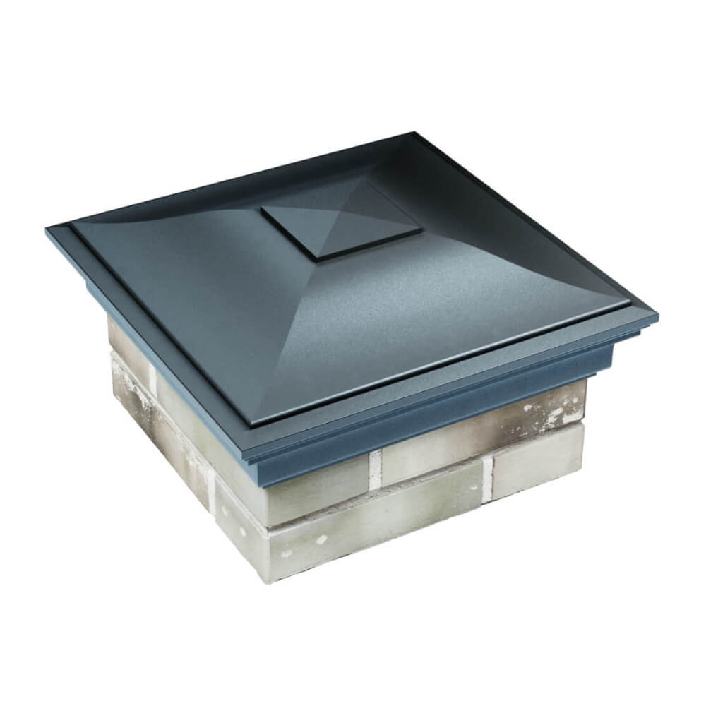 Колпак Zking Монблан Серый на столб 1.5х1.5 еврокирпича 0.7НФ (355х355мм) в Владимире фото