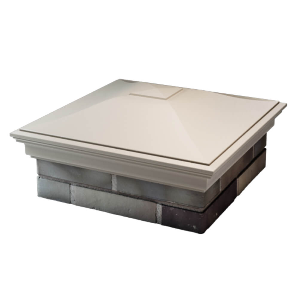 Колпак Zking Монблан Бежевый на столб 2х2 кирпича (515х515мм) в Владимире фото