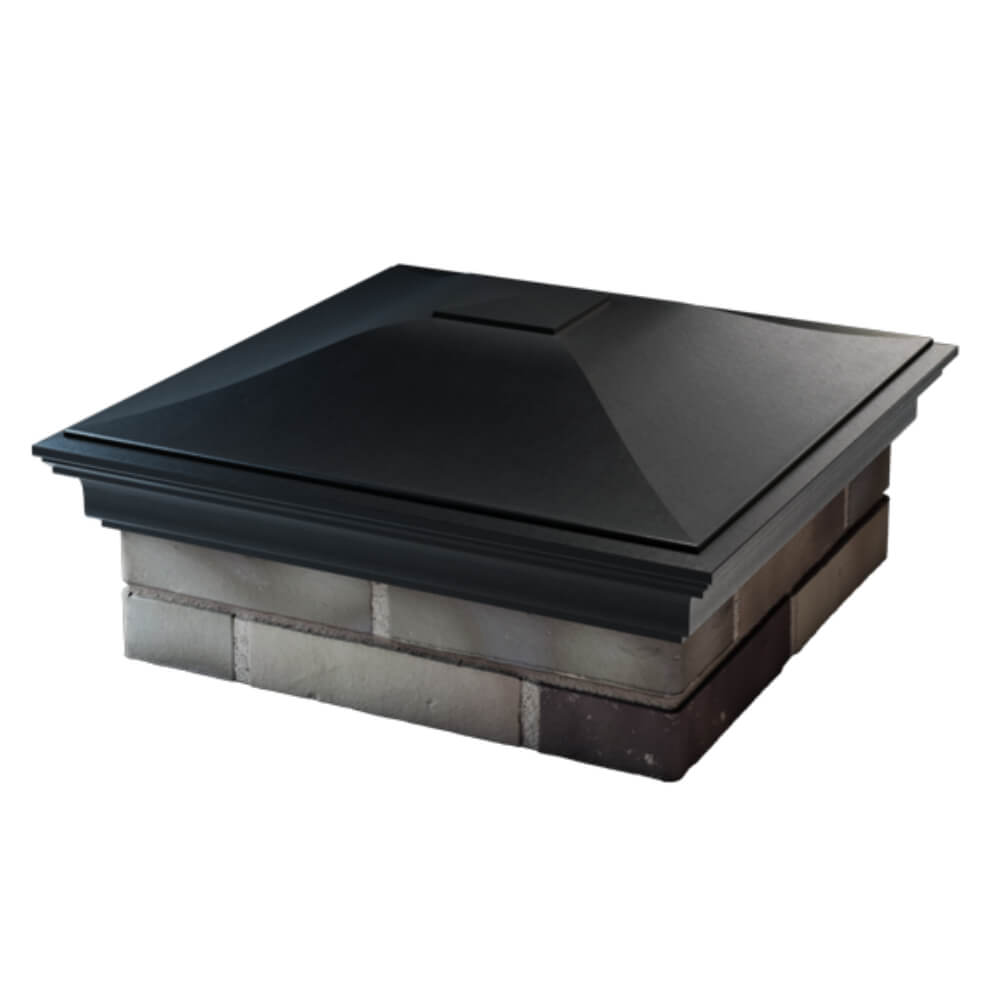 Колпак Zking Монблан Черный на столб 2х2 кирпича (515х515мм) в Владимире фото