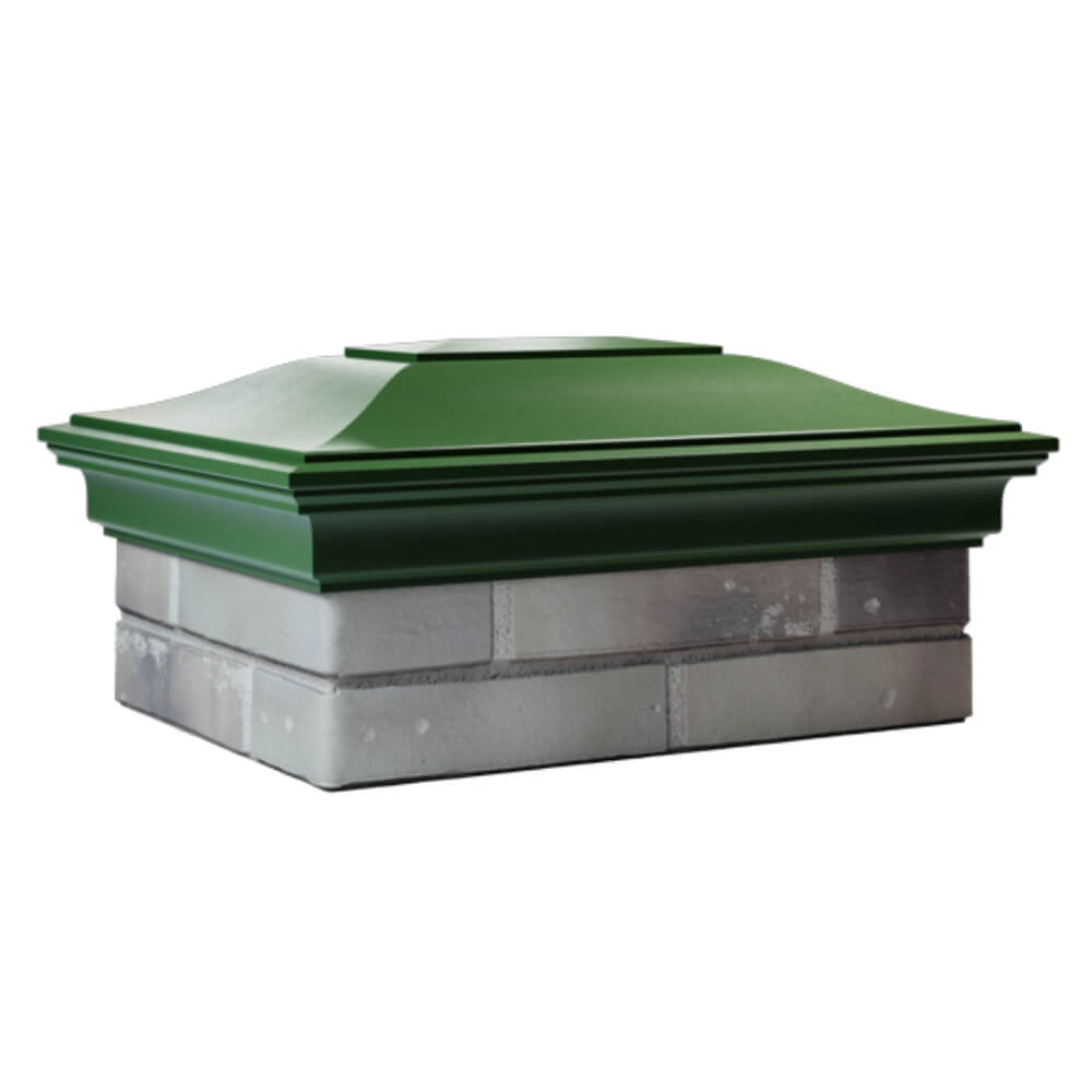 Колпак Zking Монблан Зеленый на столб 2х1.5 кирпича (515х385мм) в Владимире фото