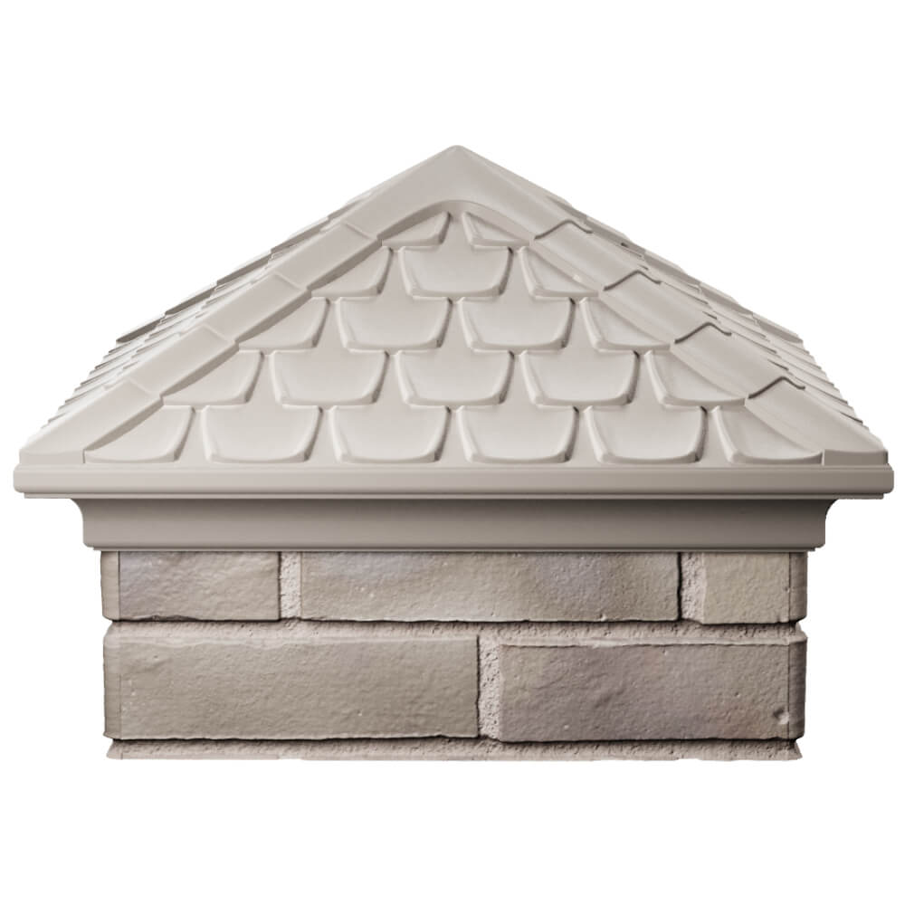 Колпак Zking Эльбрус Бежевый на столб 1.5х1.5 кирпича (385х385мм) Владимир фото