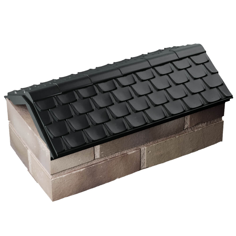 Парапет Zking Эльбрус Черный с посадкой на 1 кирпич (255мм) в Владимире фото