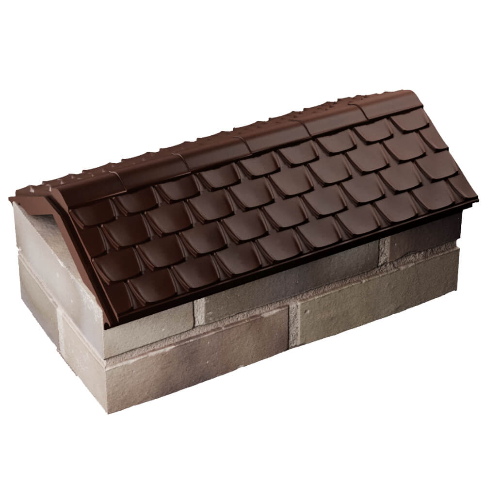 Парапет Zking Эльбрус Коричневый с посадкой на 1 кирпич (255мм) в Владимире фото