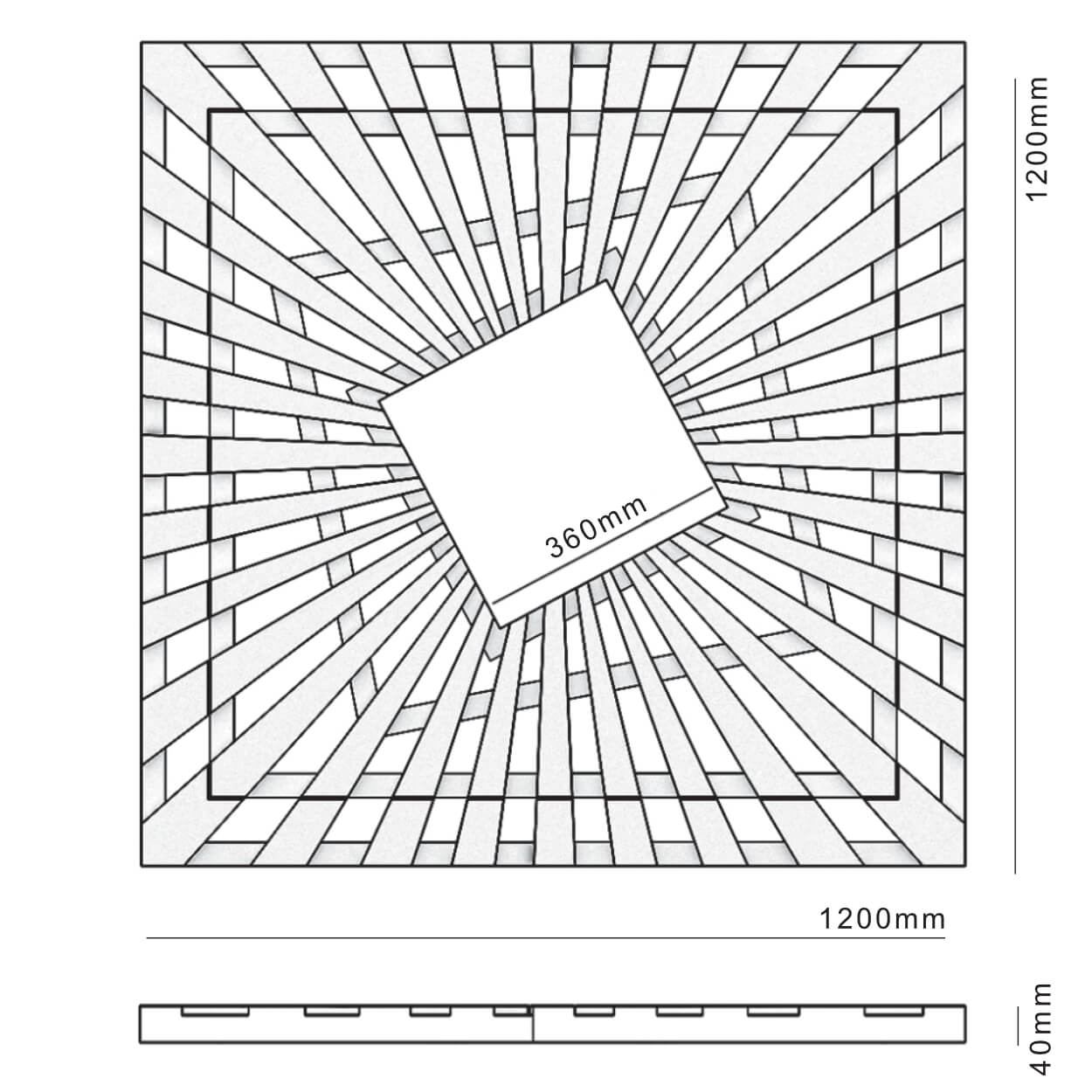 Приствольная решетка для дерева ZKING ATMOSPHERE 1.2х1.2м Черная в Владимире фото
