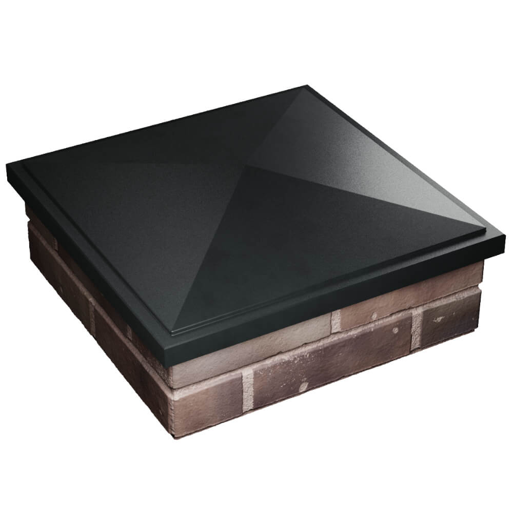 Колпак Zking БонаМоно Черный на столб 2х2 кирпича (515х515, 530х530мм) в Владимире фото