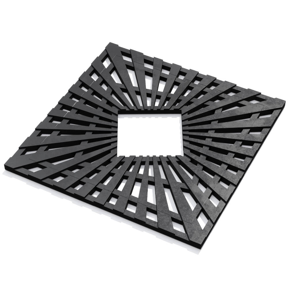 Приствольная решетка для дерева ZKING ATMOSPHERE 1.2х1.2м Черная в Владимире фото