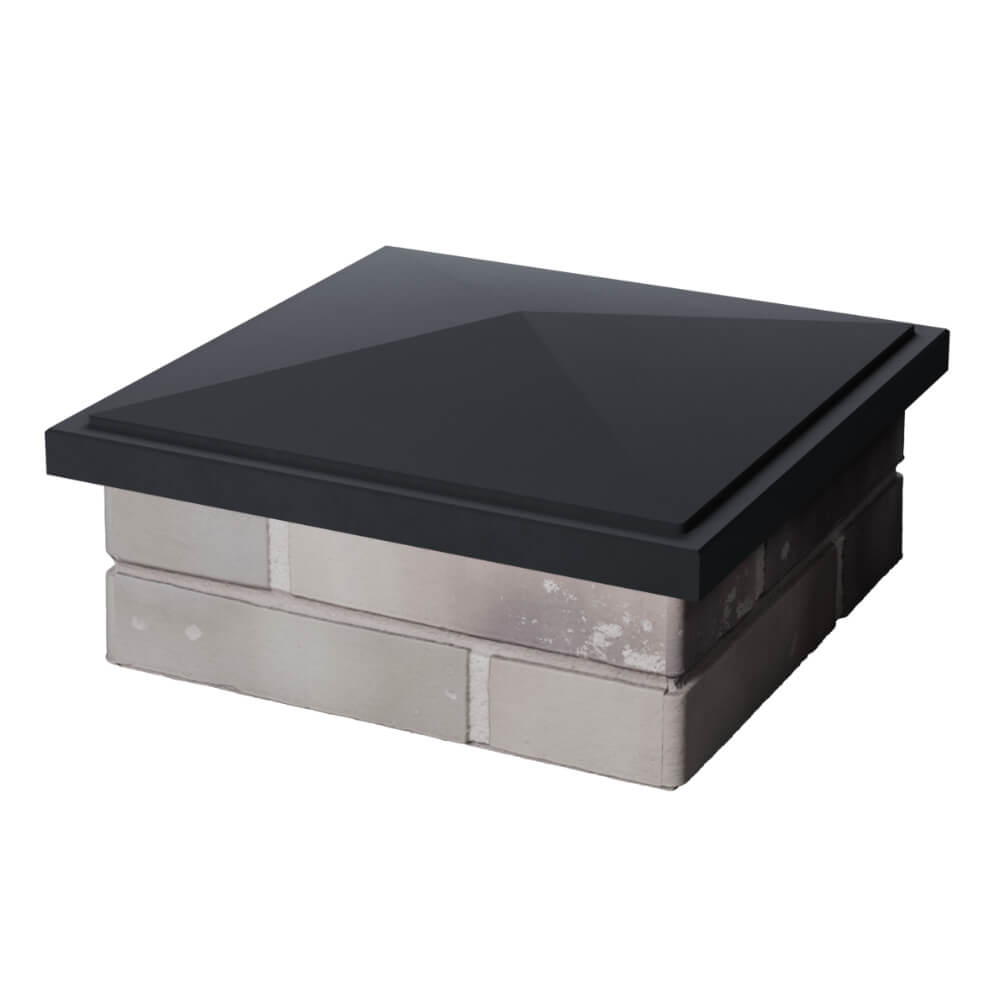 Колпак Zking БонаМоно Серый на столб 1.5х1.5 кирпича (385х385, 400х400мм) в Владимире фото