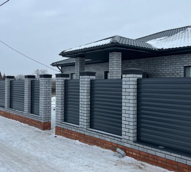 Колпак Zking Бона ХайТек Серый на столб 1.5х1.5 кирпича (385х385мм) в Владимире фото