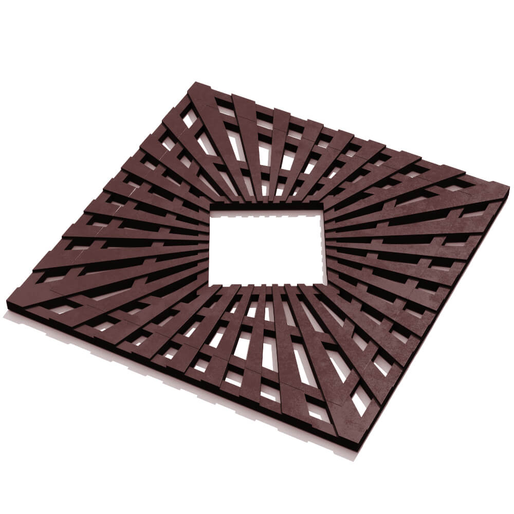 Приствольная решетка для дерева ZKING ATMOSPHERE 1.2х1.2м Коричневая в Владимире фото