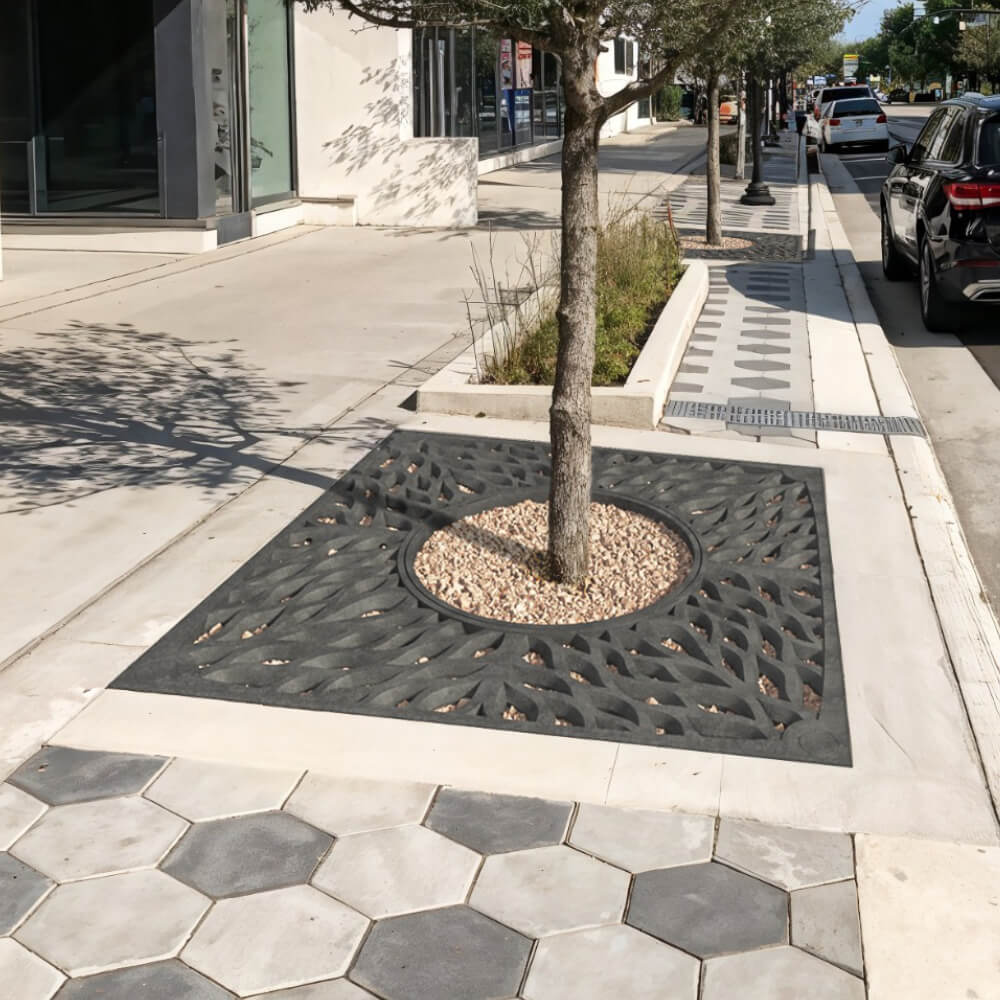 Приствольная решетка для дерева ZKING CRUST 2х2м Черная в Владимире фото