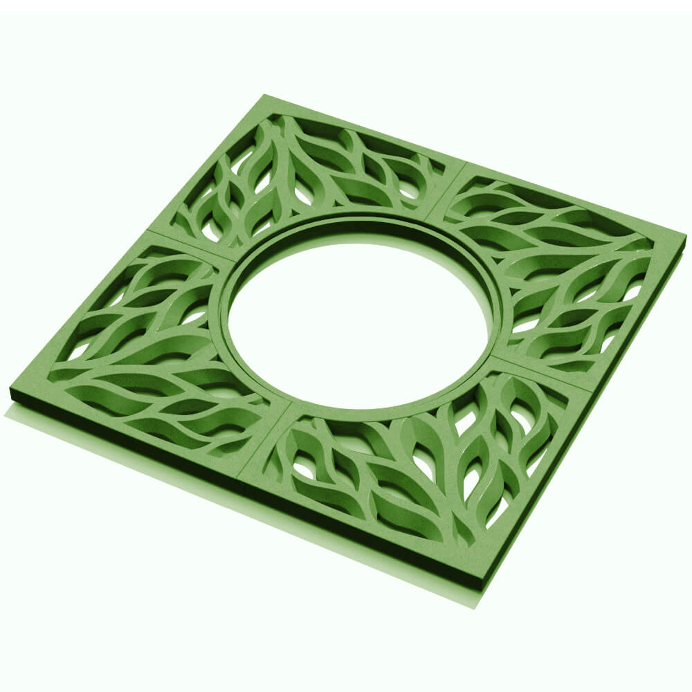 Приствольная решетка для дерева ZKING CRUST 1.2х1.2м Зеленая в Владимире фото