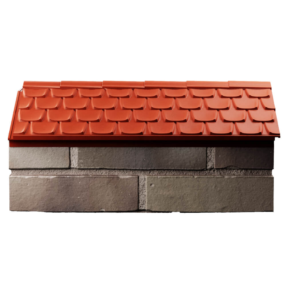 Парапет Zking Эльбрус Красный с посадкой на 1 кирпич (255мм) в Владимире фото