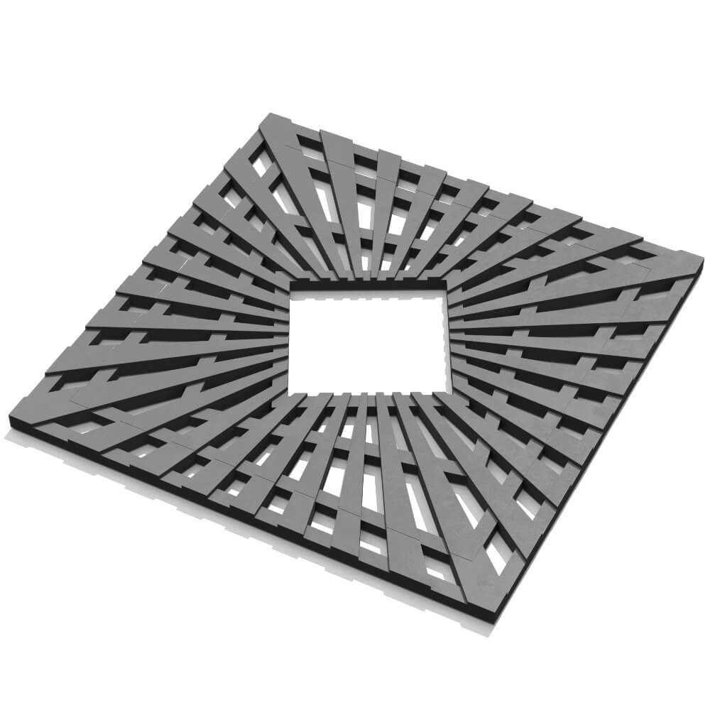 Приствольная решетка для дерева ZKING ATMOSPHERE 1.2х1.2м Серая в Владимире фото