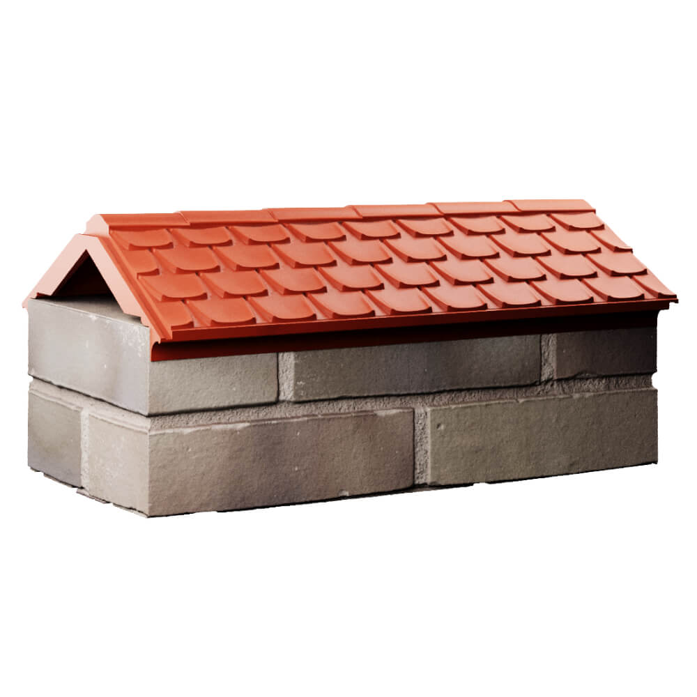 Парапет Zking Эльбрус Красный с посадкой на 1 кирпич (255мм) Владимир фото