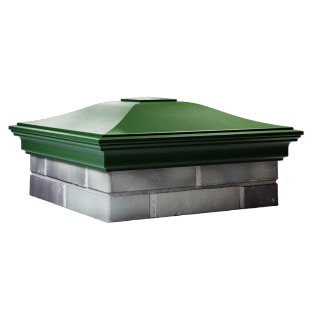 Колпак Zking Монблан Зеленый на столб 2х2 кирпича (515х515мм) в Владимире фото