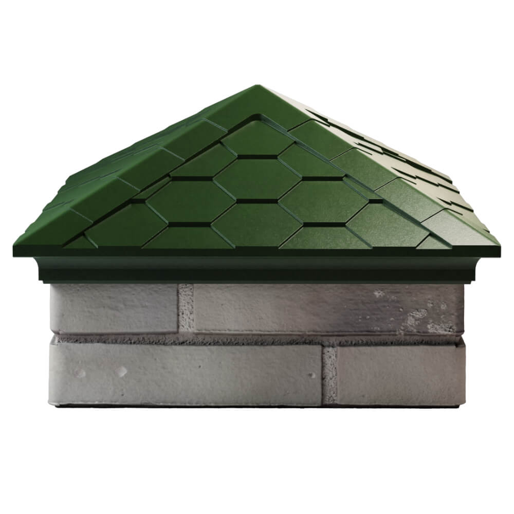 Колпак Zking Эверест Зеленый на столб 1.5х1.5 кирпича (390х390мм) Владимир фото